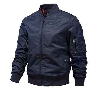 Custom Eco-Friendly Crew Neck Puff Printed Plus Size Waterproof Polyester/Cotton <b>Bomber</b> <b>Jacket</b> <b>Summer</b> <b>Men</b>/Unisex High Quality - Product Image 6