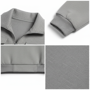 Sweat à capuche de haute qualité personnalisé pour femme, pull à fermeture éclair, manches longues, coton doux, crop top, sweat à capuche de sport pour la course à pied - Product Image 5