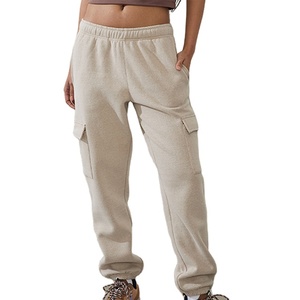 Pantalones Cargo para Mujer con Diseño de Múltiples Bolsillos Personalizados, Pantalones Deportivos de Cintura Elástica Cómodos y de Alta Calidad, Joggers para Mujer - Product Image 1