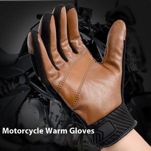 Guantes de Carreras de Cuero Vacuno con Dedos Completos y Correa Ajustable para la Muñeca, para Actividades al Aire Libre, Unisex, Antideslizantes - Product Image 4