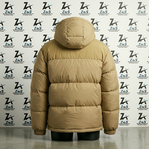 Chaqueta de Invierno para Hombre con Capucha, Acolchada, Gruesa, Casual, Resistente al Viento, con Cierre Frontal, Color Sólido, Poliéster, Impermeable - Product Image 2