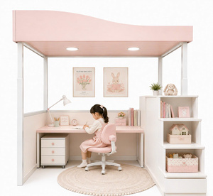 Cama litera eléctrica de acero minimalista ajustable para bebés, niños y niñas, dormitorio, sala de estar, 120x200cm, embalaje para envío Y - Product Image 1