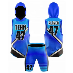 Conjunto de Camiseta sin Mangas con Capucha y Pantalones Cortos Sublimados Personalizados en Amarillo Dorado con Rayas Diagonales, Uniforme de Baloncesto 7v7, Proveedor Mayorista OEM 47 - Product Image 4