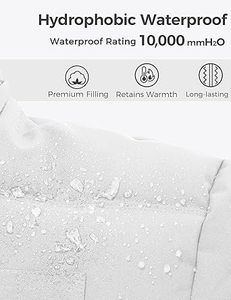 Veste d'hiver à capuche pour homme Wantdo, veste matelassée chaude, veste en coton épaisse avec capuche amovible - Product Image 6