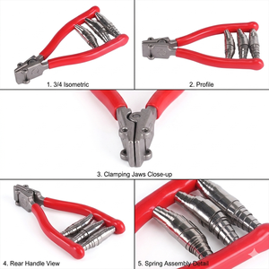 Pince de cordage portable réglable en alliage rouge à 3 ressorts pour raquettes de tennis et de badminton, modèle de démarrage ACC160 - Product Image 2