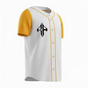 Maillots de baseball en polyester 100% imprimés numériquement, technique d'impression numérique, pour adultes, col en V, haute qualité par RIVIAN ATLANTIC - Product Image 6