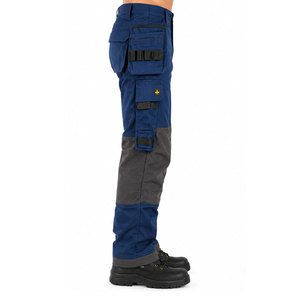 Pantalons de travail cargo pour hommes de haute qualité, personnalisables, résistants, avec poches pour holster et genouillères - Product Image 5