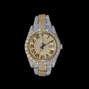 Reloj RLX Totalmente Cubierto de Diamantes Moissanite, Joyería Hiphop, Material de Plata 925, para Regalo de Compromiso, Boda o Aniversario - Product Image 1