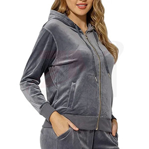 Ensemble de survêtement de sport personnalisé pour femmes, design professionnel, nouvelle collection, haute qualité, logo personnalisé, décontracté, 2 pièces - Product Image 2
