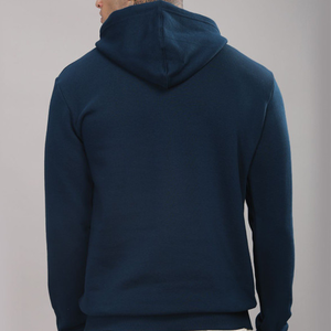 Sweat-shirt à capuche pour homme, écologique, hiver, couleur unie, coton molletonné, décontracté, coupe classique, avec poche, respirant - Product Image 1