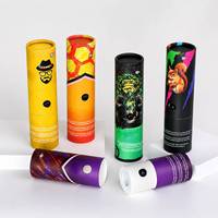 Emballage en tube de papier personnalisé, résistant aux enfants, boîtes d'emballage jetables de 2 g, tube de papier cylindrique rond avec verrouillage pour enfants