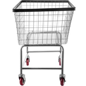 Carrello Portabiancheria Commerciale in Filo Metallico 4.5 Bushel 35"L X 15.7"W X 22"H con Ruote e Costruzione Robusta - Product Image 6