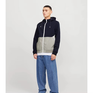 Unisex Hooded Color Blocking Windbreaker <b>Jacket</b> Lightweight Thin Windproof Casual <b>Pullover</b> Front Summer Wear - Product Image 5
