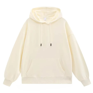 Sweat-shirt à capuche unisexe en polyester de qualité supérieure, coupe ample, écologique, avec logo personnalisé en tissu tissé pour le printemps – Vente en gros - Product Image 1