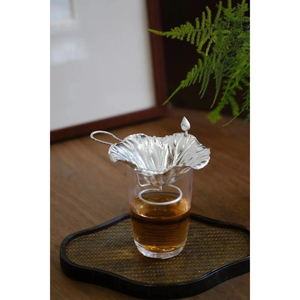 Antique Metal Espresso Strainer Grey with Vintage Finished Perfect for Kitchen and Tabletop Leaf Shape <b>Tea</b> and Coffee <b>Infuser</b> - Product Image 3