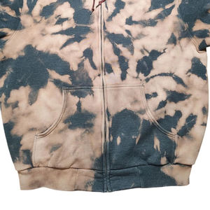 Sweat-shirt à capuche zippé tie-dye personnalisé, épais, unisexe, coupe oversize, style streetwear, vente en gros - Product Image 3