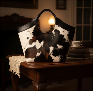 Sacs à main en cuir de vachette faits main en gros, sacs bandoulière en cuir à poils, fournisseur OEM, personnalisation de la marque, sacs d'exportation à prix abordable - Product Image 2