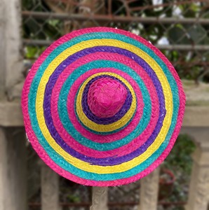 Sombrero Mexicano de Paja Ecológica Multicolor con Ala Ancha para Disfraces, Ideal para Adultos en Fiestas Casuales, Directo de Vietnam - Product Image 6