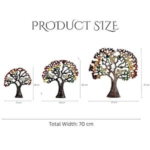Conjunto de Decoración de Pared con Diseño de Árbol Metálico, Estilo Bohemio, Hecho a Mano, Adorno Colgante para el Hogar - Product Image 3