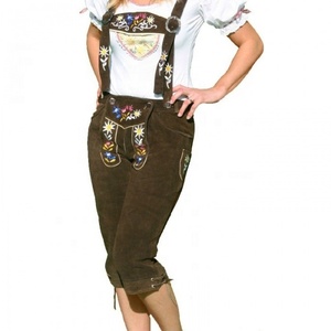NOUVELLE FEMME BAVAROISE LEDERHOSEN MARRON OKTOBERFEST TRACHTEN KNIEBUND LEDERHOSEN 2025 - Product Image 6