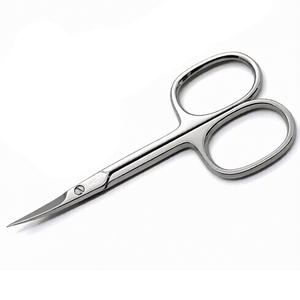 Pack of 2 Cuticle Scissors Set 3.5 Inch Straight & Curved Stainless Steel Manicure Pedicure <b>Nail</b> Care Professional Tools <b>Kit</b> - Product Image 5