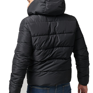 Latest Design Customized <b>Men</b> Puffer Jacket Hooded Padded Zipped Casual Wear Quilt Winter Factory Price Front Logo Breathable - Product Image 5