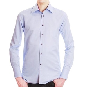 Chemise homme formelle, 100% coton à manches longues, couleur unie, vente en gros, bon marché, qualité supérieure, OEM - Product Image 2