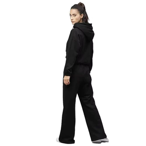 Women's Black <b>Knitted</b> Casual Loose Fit Ankle Length Pants With Pockets Solid Color All Seasons Wear - Product Image 2
