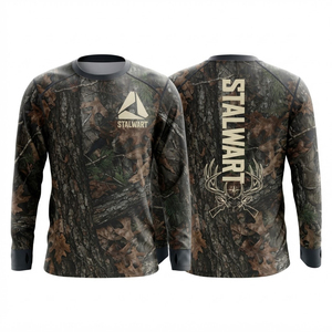 Chemise de protection solaire camouflage pour homme UPF 50+ à manches longues respirante, haut de gamme pour la chasse, style tendance pour les marchés américain et européen - Product Image 3