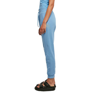 Nouveau design tendance : Pantalon de jogging décontracté pour femme, 100 % coton biologique molletonné, coupe large, avec logo imprimé. - Product Image 3