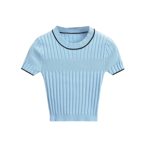 Camiseta informal estampada de verano para mujer, camiseta de manga corta, tela ligera y transpirable, Top cómodo y elegante para uso diario - Product Image 1