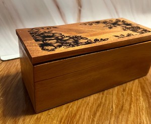 <b>Cheap</b> Wooden Jewelry Organizer Chest for <b>Rings</b>, Earrings, Necklaces and Bracelets with Rustic Vintage Appearance and Decorative - Product Image 1
