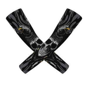 Manchons de bras en nylon/spandex pour cyclisme, à séchage rapide, écologiques, respirants, rafraîchissants, anti-UV, à sublimation intégrale et compression - Product Image 4