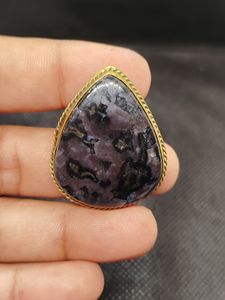 Pendentifs faits main en jaspe gabru de la marque Brass, pierres pour la fabrication de bijoux, 100% naturelles, pierres précieuses en vrac - Product Image 4