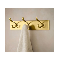 Porte-serviettes et porte-clés en laiton au design élégant de palmier, idéal pour la décoration de la maison et de la salle de séjour – Produit très prisé