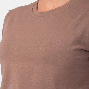 Camiseta Deportiva para Mujer, de Alta Resistencia, Holgada, Transpirable, para Yoga, de Algodón Jersey, para Verano, Estilo Crop Top - Product Image 6