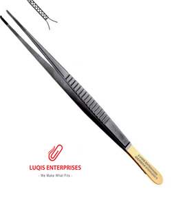 Pinzas Skinner de Carburo de Tungsteno con Dientes Dentados 1x2, Instrumento Quirúrgico de Acero Inoxidable, Pinzas Médicas de Precisión - Product Image 4