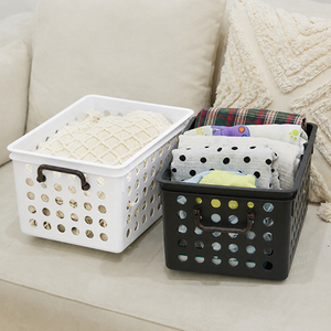 Organizador de Cajones Extraíble de Plástico Negro de 5 Piezas, Marca SongSong, Hecho en Corea, Cesta de Almacenamiento Apilable Multiusos para el Hogar - Product Image 3