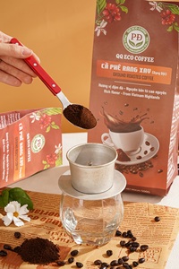 กาแฟโรบัสต้า 100% คั่วกลาง รสชาติเข้มข้น บดละเอียด เกรดพรีเมียม อายุการเก็บรักษา 18 เดือน จากเวียดนาม QQ Eco Coffee - Product Image 4