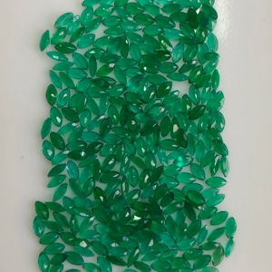 Ónix Verde Natural, Corte Marquesa de 5x2.5MM, Gemas Sueltas de la Mejor Calidad para Joyería, Red Mountain Gems R2GOMQCT525 - Product Image 3
