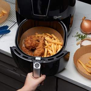 <b>Disposable</b> Eco-Friendly Baking <b>Paper</b> <b>Liners</b> for <b>Air</b> <b>Fryer</b> Square Non-Stick Food Grade Parchment <b>Paper</b> Silicon Coating Recyclable - Product Image 5