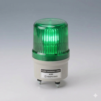 Lampe stroboscopique d'alarme de sécurité à LED alimentée par courant 12V avec signal/avertissement de sirène rouge clignotant et sans revêtement protecteur