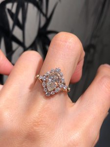 Classic 2.01CT Pear Cut Diamond Floral <b>Ring</b> For Women's Lab Grown With 14K Solid Gold Fine Partners Charm Gift For Anniversary - Product Image 2