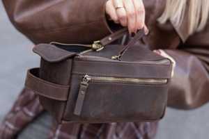 Premium Genuine Leather Toiletry Bag Mens Dopp <b>Kit</b> Travel Wash Bag <b>Shaving</b> <b>Kit</b> Pouch Large Capacity Bulk B2B TYG-0234 - Product Image 4