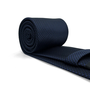 Conjunto de Corbata Larga Clásica Hecha a Mano en Color Azul Marino para Hombre, con Pañuelo de Bolsillo, Corbata Delgada para Negocios, Boda, Pre-Atada - Product Image 2