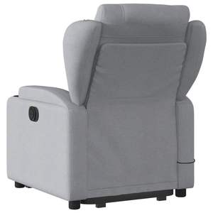 Fauteuil de massage électrique gris clair avec fonction de levage - Product Image 4