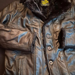Chaqueta de Cuero Vacuno para Hombre, Acolchada, Ecológica, de Invierno, Estilo Vintage, con Forro de Poliéster, Botones, de Alta Calidad y Personalizable - Product Image 5