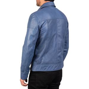 Wholesale New Innovations Men Leather <b>Jacket</b> 2026 High Quality Leather Collar Autumn Zipper Closure Direct Sales - Product Image 2