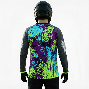 Nouveaux maillots de motocross pour hommes, imprimés, respirants, à séchage rapide, personnalisables, pour l'été, l'hiver, le VTT, le BMX - Product Image 2