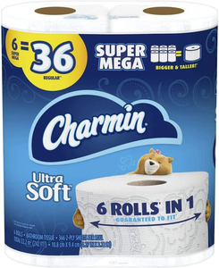 กระดาษชำระชาร์มินอัลตร้าสตรอง 6 ม้วนใหญ่ = 24 ม้วนปกติ - Product Image 6